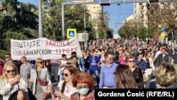 Protest advokata u Beogradu, 2. oktobar 2021. 