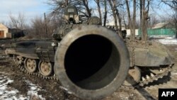 Танк сепаратистів біля Вуглегірська (архівне фото)