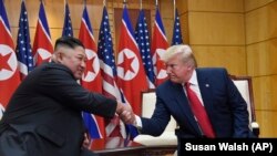 Lideri verikorean, Kim Jong Un dhe presidenti amerikan, Donald Trump.