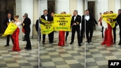 Активисты ''Гринпис'' тоже участвовали в работе конференции в Копенгагене