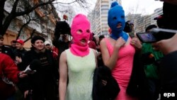 Membri Pussy Riot la Soci, 2014