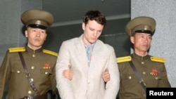 Otto Warmbier, Sjeverna Koreja, mart 2016.