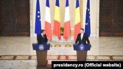 Emmanuel Macron și Klaus Iohannis