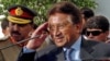 Pakistan - Pakistan's President Pervez Musharraf salutes as he leaves the Presidency following his resignation in Islamabad, 18Aug2008