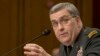 U.S. Army Lieutenant General Douglas Lute testifies before the Senate Armed Services Committee in Washington in June 2007.