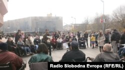 Protest distrofičara, foto: Maja Bjelajac