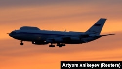 Az Iljusin Il-80-as „végítélet” parancsnoki repülőgép Moszkva közelében 2015.március 19-én