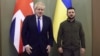 Президент України Володимир Зеленський (праворуч) і премʼєр-міністр Великої Британії Борис Джонсон. Київ, 9 квітня 2022 року