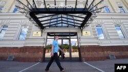 La sediul din Moscova al companiei Rosneft