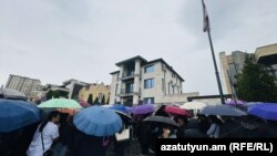 საპროტესტო აქცია ერევანში, საქართველოს საელჩოსთან