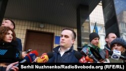 Керівник Спеціалізованої антикорупційної прокуратури Назар Холодницький, який сьогодні прийшов в Генпрокуратуру на допит 