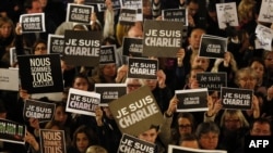 Акция в Монако в память жертв теракта в Париже. 