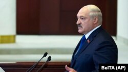 Alexandr Lukașenka vorbind în Parlamentul de la Minsk, 26 mai 2021