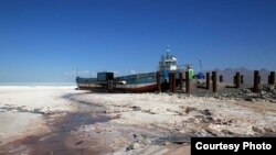 Lake Urmia began shrinking in 1995 due to a combination of prolonged drought and the extraction of water for farming and dams, according to the UN.