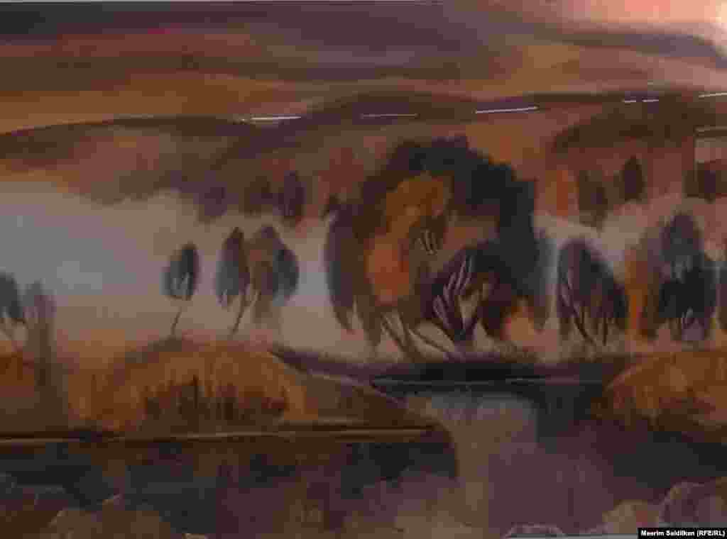 Р.М. Лавриненконун "Таң сыры" аттуу эмгеги, кагаз, акварель, 2014