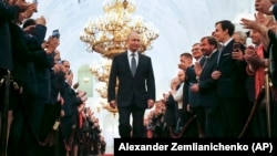 Володимир Путін під час інавгурації в Кремлі, Москва, 7 травня 2017 року