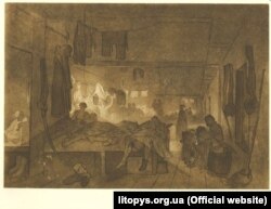 Малюнок Тараса Шевченка «Казарма», 1856–1857 роки