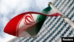 پرچم ایران در مقر سازمان ملل در وین٬ اتریش