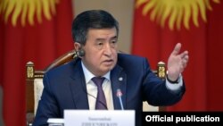 Кыргызстандын президенти Сооронбай Жээнбеков.