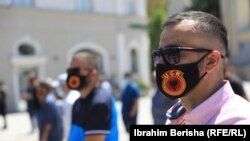 Veteranët e UÇK-së gjatë një proteste në Prishtinë. Fotografi nga arkivi. 