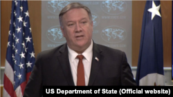 Secretarul de stat american Mike Pompeo la prezentarea Raportului Departamentului de Stat