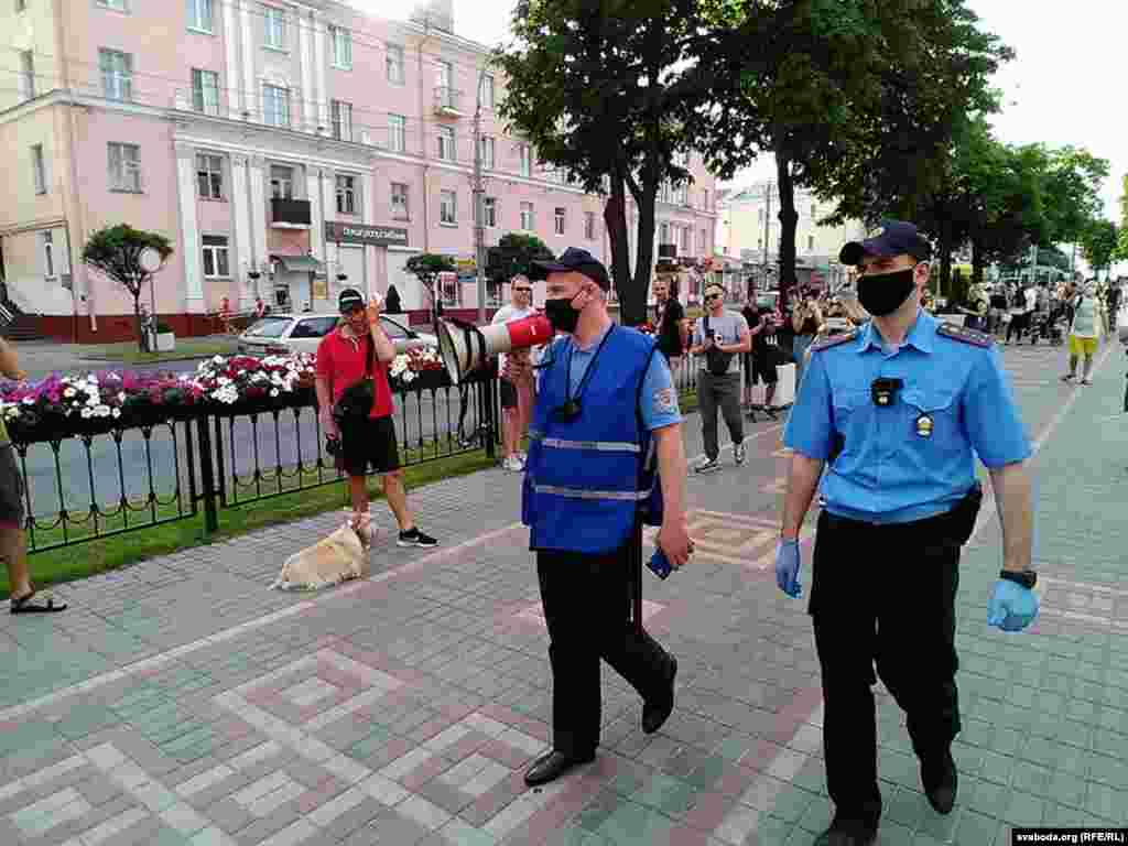 Ланцюг солідарності із затриманими в Білорусі. Гомель, 19 червня 2020 року