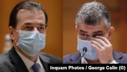 Premierul Ludovic Orban și liderul PSD, Mardel Ciolacu