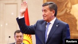 Сооронбай Жээнбеков после объявления о своей отставке. Октябрь 2020 года.