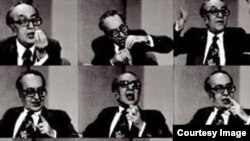 احمد فردید در یک مناظره تلویزیونی