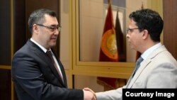 Садыр Жапаров жана Мунир Сатури. Бишкек. 26-февраль, 2025-жыл.