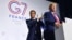 Эммануэль Макрон и Дональд Трамп на саммите G7 во Франции