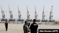 نمایی از اسکله شهید بهشتی چابهار، جایی که بیش از یک سوم سرمایه‌گذاری هند در پروژه توسعه چابهار در آن انجام شده است