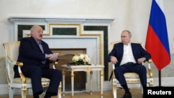 Susret bjeloruskog i ruskog predsjednika u Sankt Peterburgu, Rusija, 23. jula 2023.