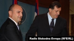 Aleksandar Džombić i Milorad Dodik, foto: Erduan Katana