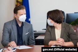 Владислав Кульминский и премьер-министр Молдовы Наталья Гаврилица