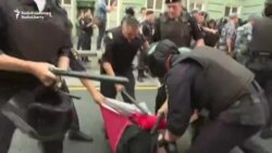 Oameni bătuți și copii arestați la protestele din Rusia în 9 septembrie