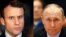 Президент Франції Емманюель Макрон (л) і президент Росії Володимир Путін (комбіноване фото)