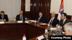 Predsednik Srbije Boris Tadić sa liderima Srba iz regiona u Beogradu, 8. februara 2011