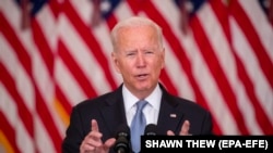 Administraţia Biden a descris rivalitatea cu Beijingul drept "cel mai mare test geopolitic" al acestui secol.​​​​​​​ Imagine generică cu președintele SUA, 2021