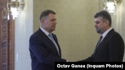 Klaus Iohannis și Marcel Ciolacu