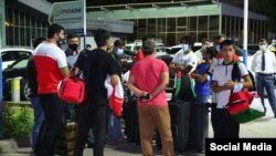 Таджикские олимпийцы перед вылетом в Токио