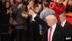 دونالد ترامپ پس از دیدار با کارکنان نشریه نیویورک‌تایمز 