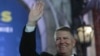 Klaus Iohannis, celebrând victoria în alegerile prezidențiale