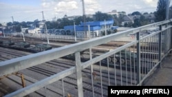 Ешелон російської військової техніки на залізничному вокзалі Джанкоя (архівне фото)