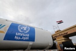 Грузовик БАПОР на границе Египта и сектора Газа. 27 ноября 2023 года