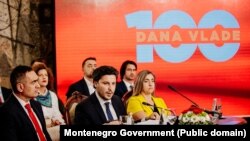 Premijer Crne Gore Dritan Abazović rekao je da je njegova Vlada u prvih 100 dana rada ispunila sve prioritete i da sada treba da okrene evropskom putu, 4. avgust 2022. 