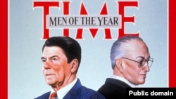 Люди 1983 года по версии журнала Тайм - Рональд Рейган и Юрий Андропов