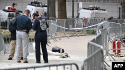 Поліція на місці інциденту в Нью-Йорку, 19 квітня 2024 року