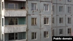 Аварийный дом в забайкальском городе Борзя