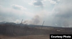 Забайкальское село Ульдурга в дыму на 9 день лесных пожаров